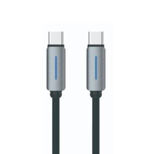 Logilink Type C To Type C Nylon Fast Charging Data Cable With Light 1m (1 Year Warranty)