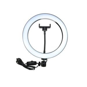 26cm LED Studio Camera Ring Light Photography With Mobile Holder