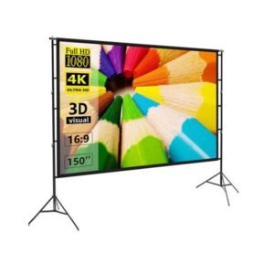 Speed-X 8 × 10 ft Portable Double-Stand Projector Screen