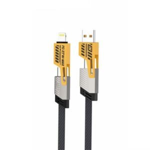 4-in-1 USB & USB-C to Lightning & USB-C PD Cable