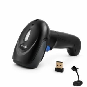 Speed-X 8700 Wireless 2.4GHz 2D Barcode Scanner with Stand & Receiver