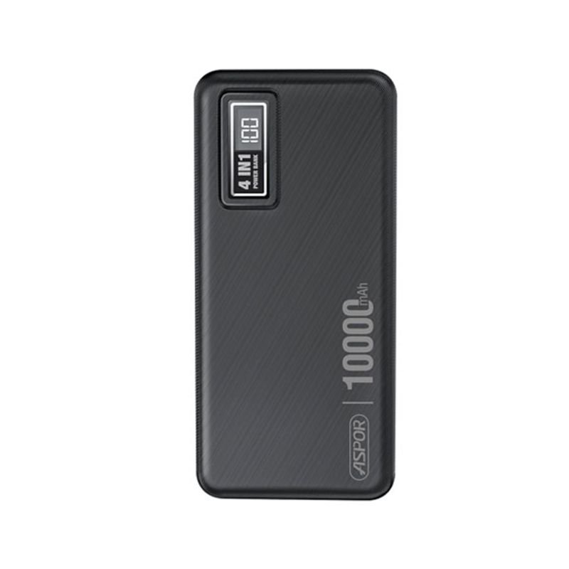 aspor-a300-10000mah-li-polymer-power-bank-black Aspor A300 10000mAh Li-Polymer Power Bank (Black)