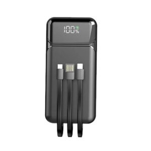Aspor A316 20000mAh 22.5W Built-in Cable Power Bank (Black)