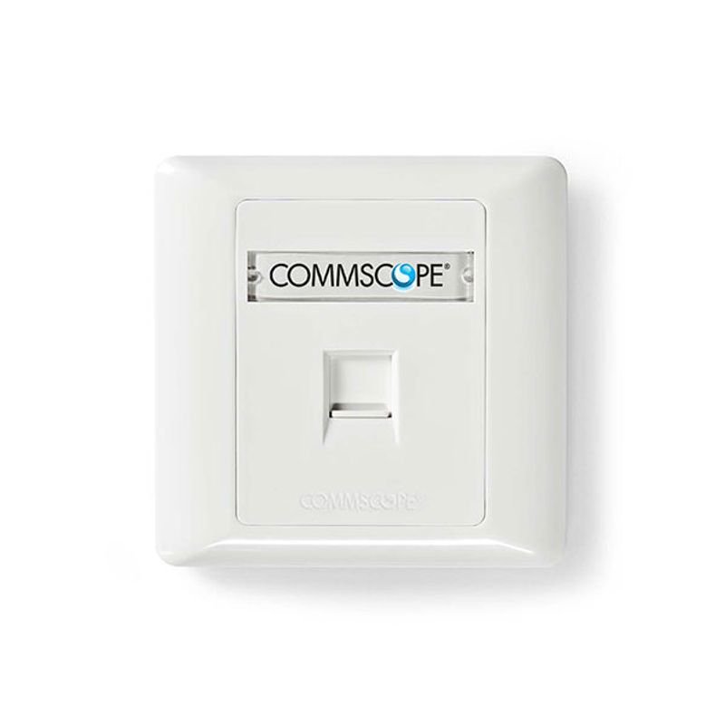 commscope-cat6-single-port-network-faceplate Commscope Cat6 Single-Port Network Faceplate