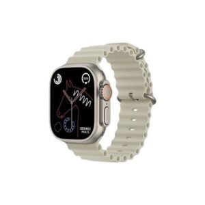 HK10 Ultra 3 2.02-inch AMOLED Smartwatch (Silver, Two Straps)