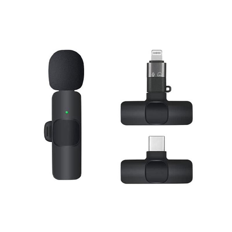 k9-wireless-lavalier-microphone-with-lightning-and-usb-c-rec K9 Wireless Lavalier Microphone with Lightning/USB-C Receiver