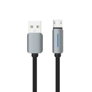 Logilink USB-A to Micro-USB Nylon Cable with Light — 1m