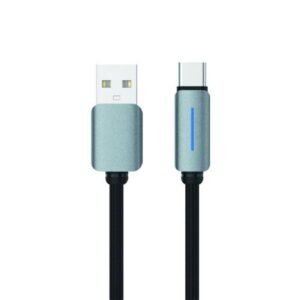 Logilink USB-A to USB-C Nylon Cable with Light — 1m