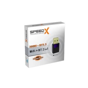 Speed-X Alfa W107 300Mbps Wi-Fi + Bluetooth 5.3 USB Adapter