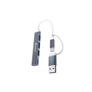 Speed-X SP-UTC41 2-in-1 4-Port USB 3.0 Hub