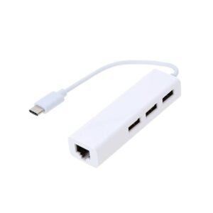USB-C to LAN and 3-Port USB Hub