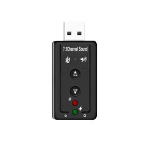 USB Virtual 7.1 Sound Card - Black