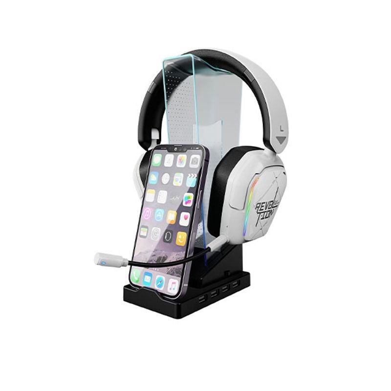 xtrike-me-ht-09-headset-phone-stand-with-4-port-usb-hub Xtrike Me HT-09 Headset & Phone Stand with 4-Port USB Hub
